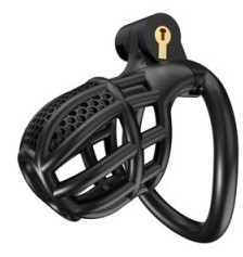 Nexia - prémium férfi chastity ketrec, 6,5 x 3,1 cm, fekete