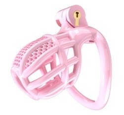 Nexia Chastity Cage M – rózsaszín chastity eszköz 6,5 x 3,1 cm