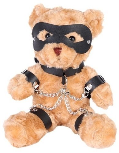 Plüss Bondage Medve – 31 cm barna, érzéki játékos élményekhez