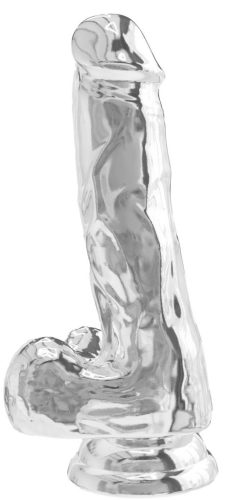 Valósághű Dildo Diamond Dick 13.5 x 3.7cm átlátszó