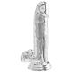 Valósághű Dildo Diamond Dick 15.5 x 4cm átlátszó