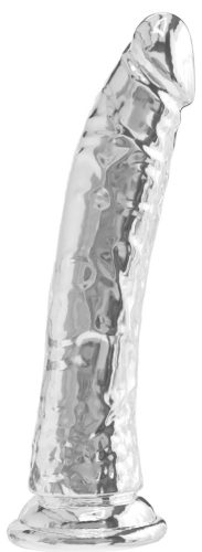 Dildo pénztárca nélkül Diamond Dick 23 x 4.5cm átlátszó