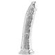 Dildo pénztárca nélkül Diamond Dick 23 x 4.5cm átlátszó