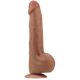 Csúszó Skin Dildo 20 x 5.5cm barna