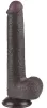 Prémium Sliding Skin – 17 cm fekete dildó érzékeknek