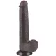 Prémium Sliding Skin – 17 cm fekete dildó érzékeknek