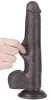Prémium Sliding Skin – 17 cm fekete dildó érzékeknek