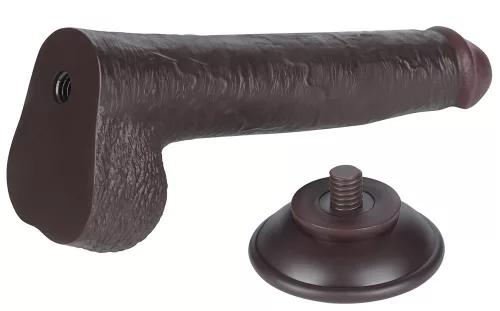 Prémium Sliding Skin – 17 cm fekete dildó érzékeknek