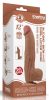 Csúszó Skin Dildo 23 x 6cm barna