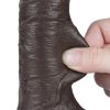 Csúszó Skin Dildo 13 x 3.7cm fekete