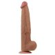 Sliding Skin Dildo 26 x 6cm barna