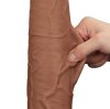 Sliding Skin Dildo 26 x 6cm barna