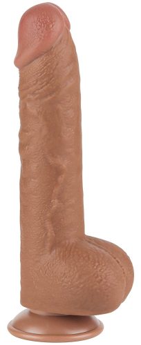 Csúszó Skin Dildo 18 x 4.7cm Barna