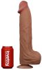 Csúszó Skin Dildo 27 x 6.5cm barna