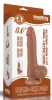 Prémium hengerelt bőrfelületű dildo – 14,5 x 4 cm barna
