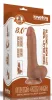 Prémium hengerelt bőrfelületű dildo – 14,5 x 4 cm barna