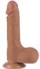 Csúszó Skin Dildo 13 x 3.7cm barna