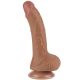 Sliding Skin Dildo 14 x 3.5 cm barna