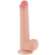 Érzéki dildo csúszó bőrborítással – 17x3,5 cm