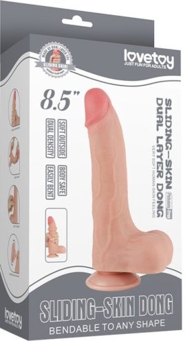 Prémium Sliding Skin – élethű dildó 16 x 4,2 cm