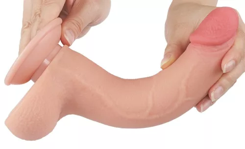 Prémium csúszó bőrfelületű dildo – 17 x 4 cm