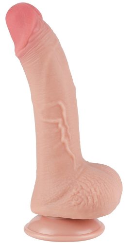 Prémium csúszó bőr dildó 14 x 3,5 cm