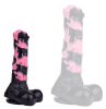 Hurulf Dildo – prémium fekete-rózsaszín 18 cm-es anális zselé