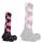 Hurulf Dildo – prémium fekete-rózsaszín 18 cm-es anális zselé
