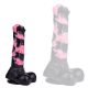 Hurulf Dildo – prémium fekete-rózsaszín 18 cm-es anális zselé