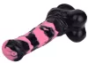 Hurulf Dildo – prémium fekete-rózsaszín 18 cm-es anális zselé