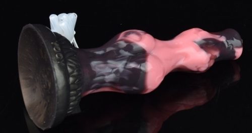 Wolfaw – ejakuláló dildó, 16.5 cm, éjjelfekete