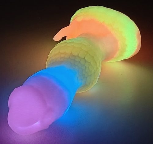 Calieny – foszforeszkáló vibrátor 15 x 5,3 cm