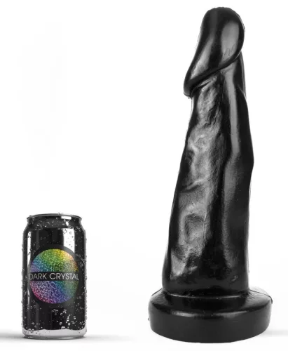Isak Dark Crystal – prémium üveg dildó 28 cm hosszú