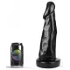 Isak Dark Crystal – prémium üveg dildó 28 cm hosszú
