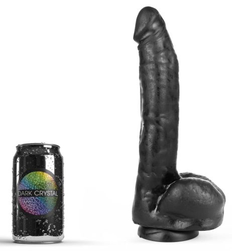 Fausto Dark Crystal – prémium üvegdildó 20 cm hosszú