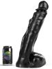 Bjork Dark Crystal – prémium üveg dildó 38 cm hosszú