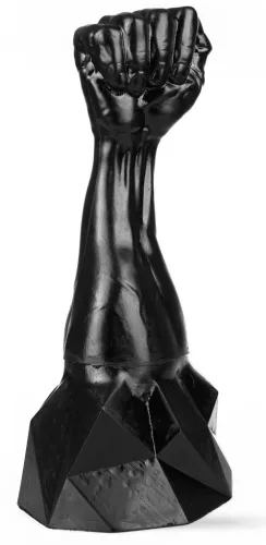 Tonis Dark Crystal – prémium, fekete üveg dildó 29 x 11 cm
