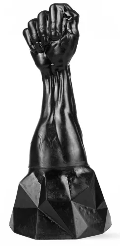 Tonis Dark Crystal – prémium, fekete üveg dildó 29 x 11 cm