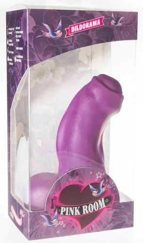 P06 Trent – stílusos 13 cm-es lila dildo