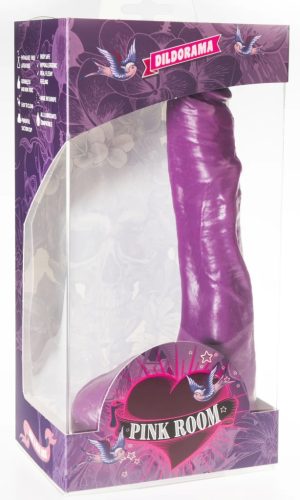 P09 Ethan – prémium lila dildó 18 x 4,5 cm