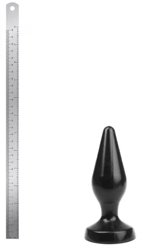 Plug Classic M – prémium análszex eszköz, 13 x 5,3 cm, fekete