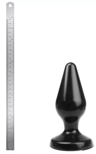 Plug Classic XL – prémium anál vibrátor, 17 x 7,5 cm fekete