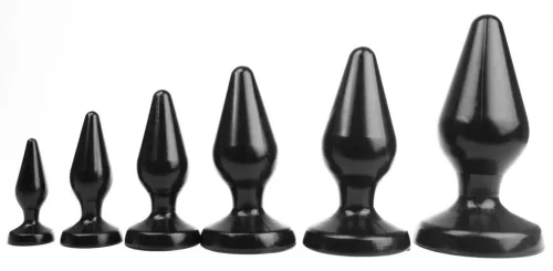 Plug Classic XL – prémium anál vibrátor, 17 x 7,5 cm fekete
