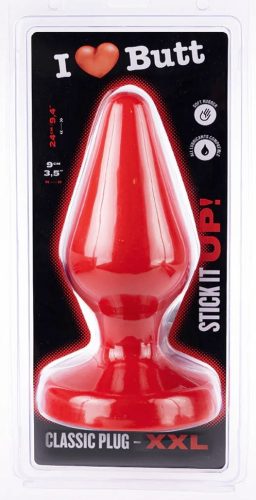 Plug Classic XXL – érzéki anális játékpiros színben