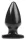 Plug Fat S – érzéki anális kényeztető, 11 cm, fekete