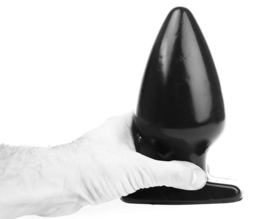 Plug Fat L – prémium anális kényeztető, 15,5 x 9 cm, fekete