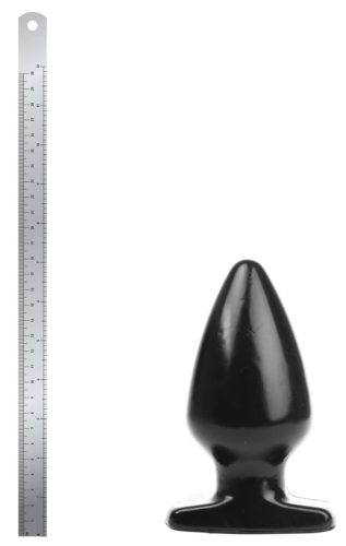 Plug Fat L – prémium anális kényeztető, 15,5 x 9 cm, fekete