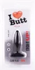 Plug Slim M I Love Butt – prémium anális kiegészítő, fekete