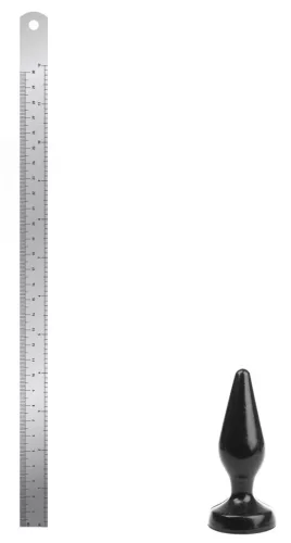 Plug Classic XS – 9 cm-es prémium anál duga, fekete