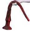 Torthy Dildo L – prémium fekete-piros intimmasszírozó